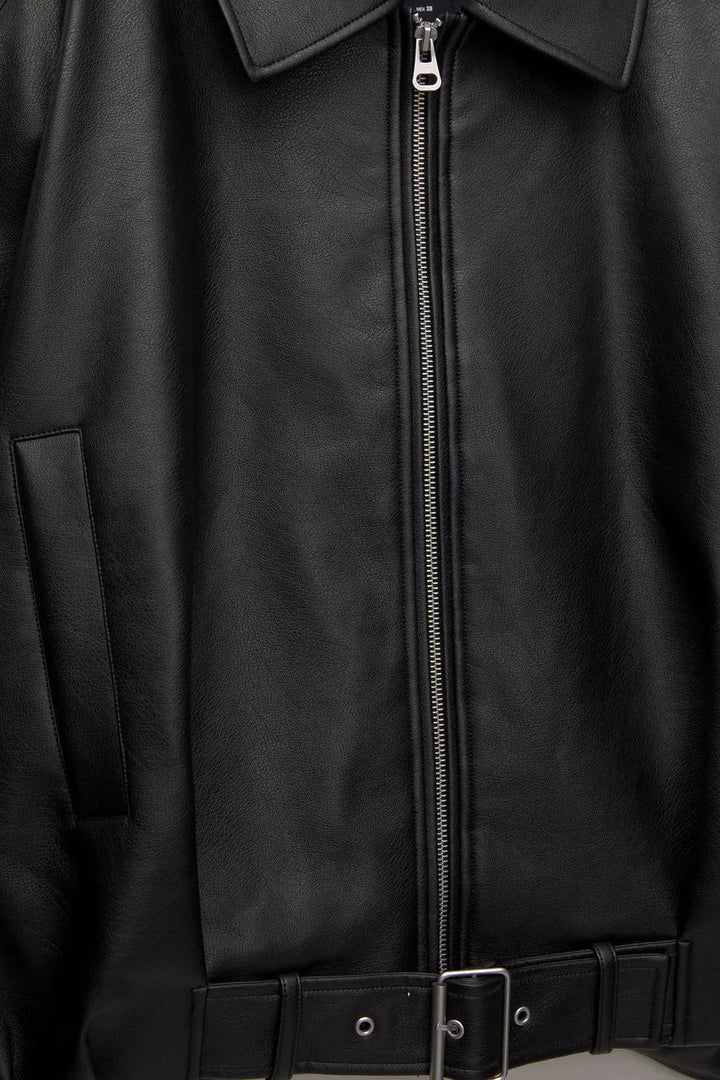 Aisling Leather Bomber
