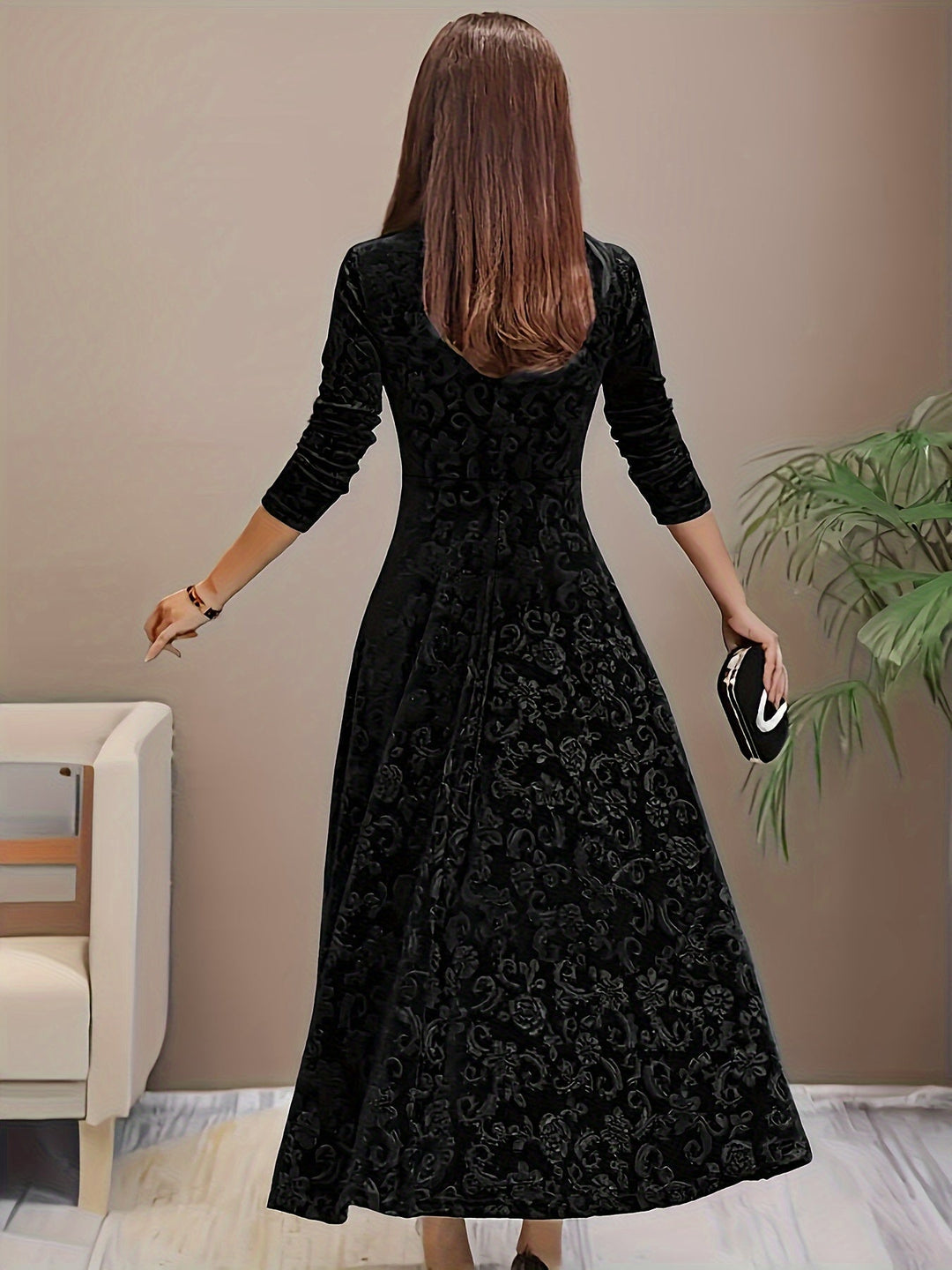 Clarissa | Holiday Velvet Dress