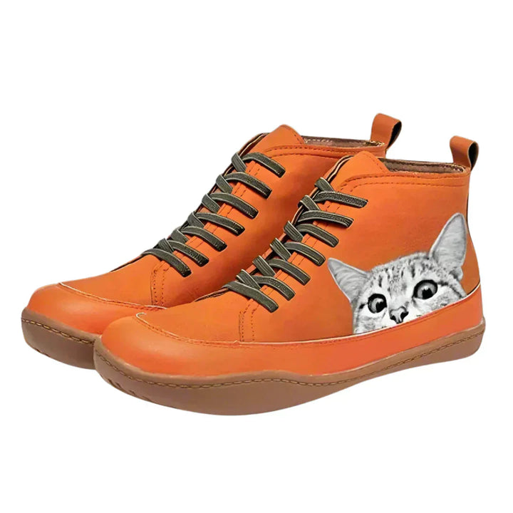 Mirie - Elegant Ankle Boots for Cat Lovers