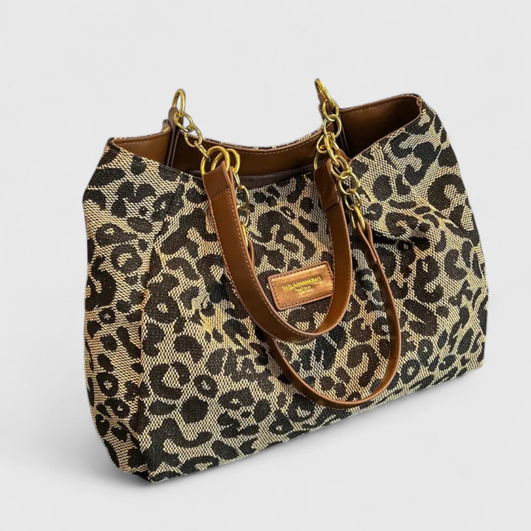 Daisy - Chic Leopard Print Tote Bag