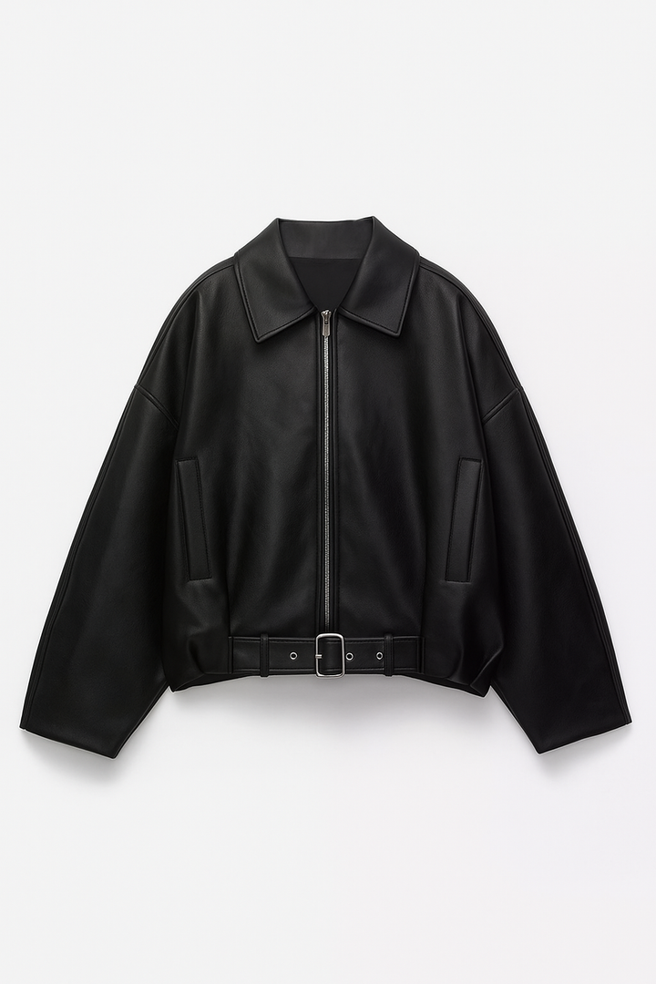 Aisling Leather Bomber