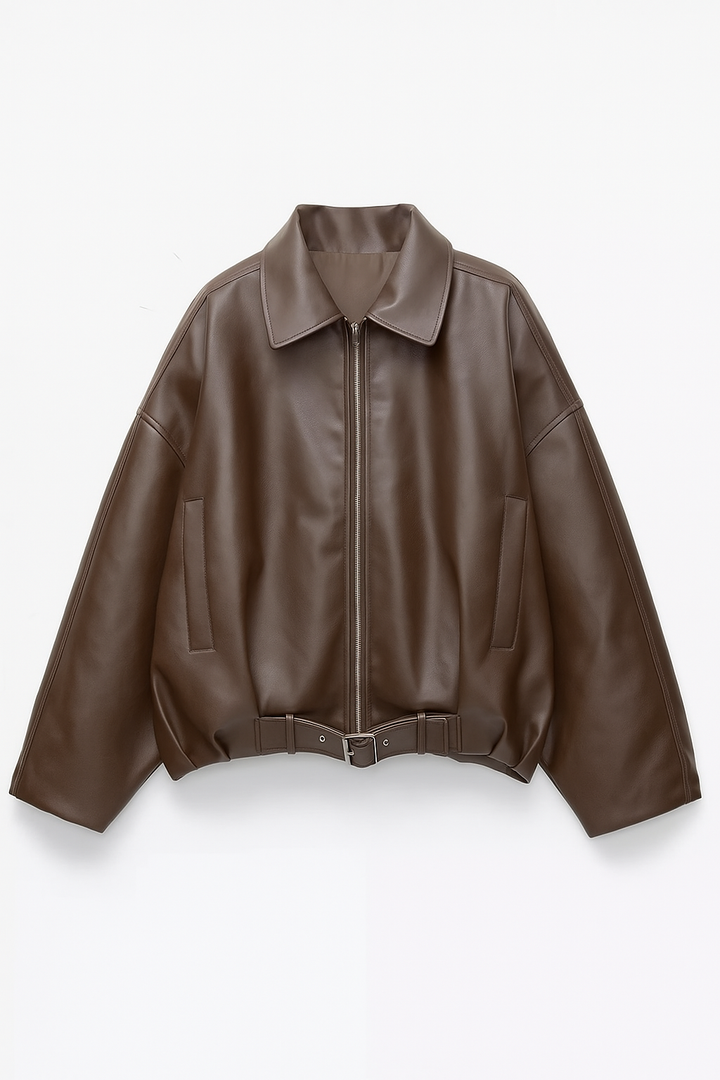 Aisling Leather Bomber