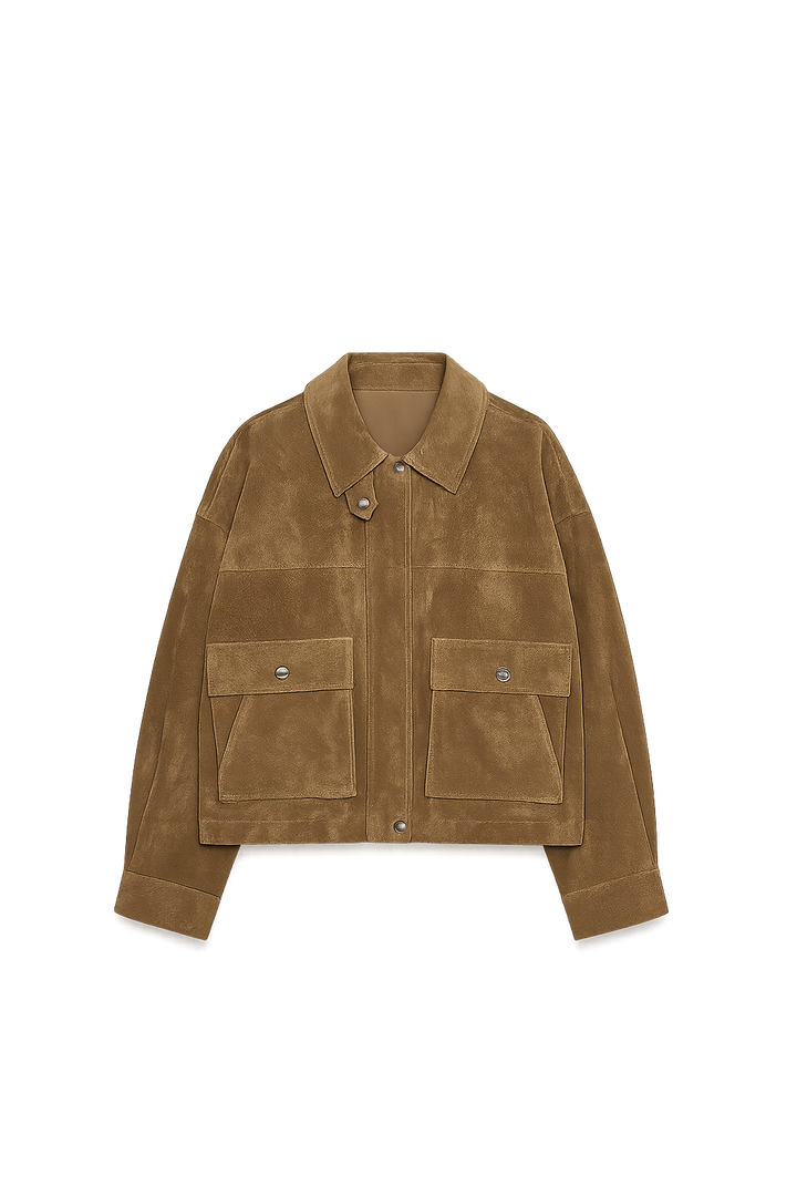 Nora Leather Bomber