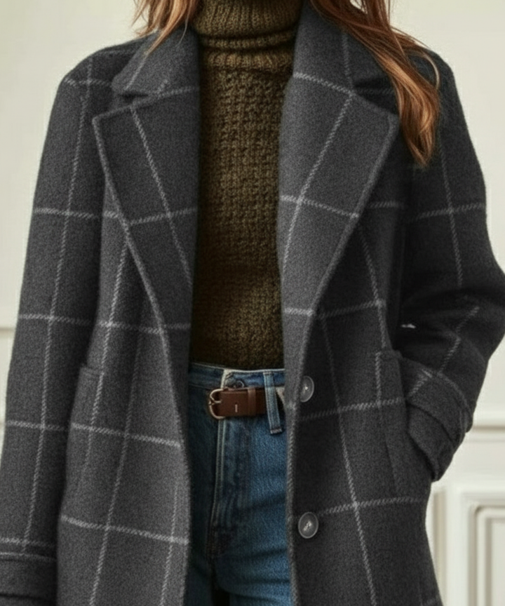 Lisa | Cambridge Wool Check Coat