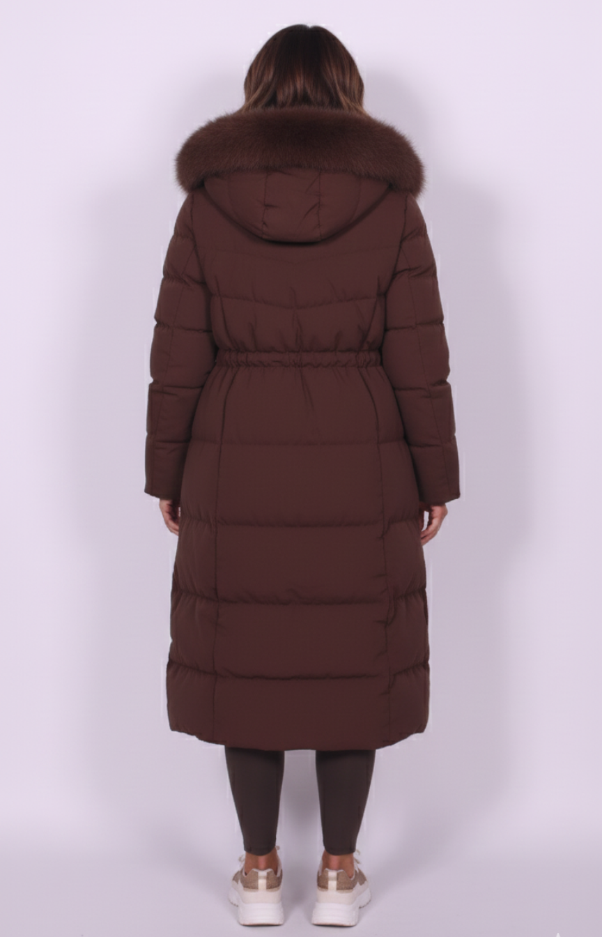 Elena – Fur Hooded Puffer Coat