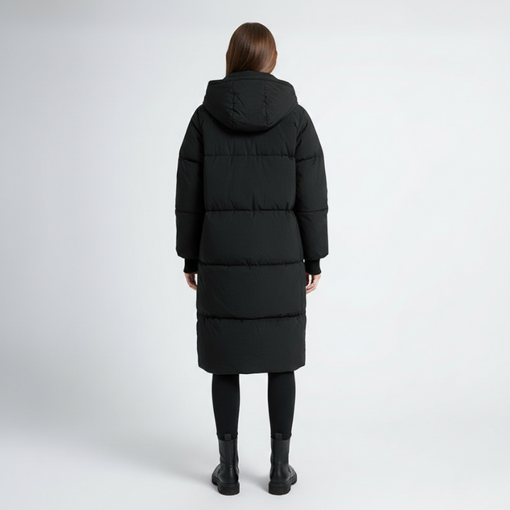 GIGATY - Classic Hooded Long Puffer Coat