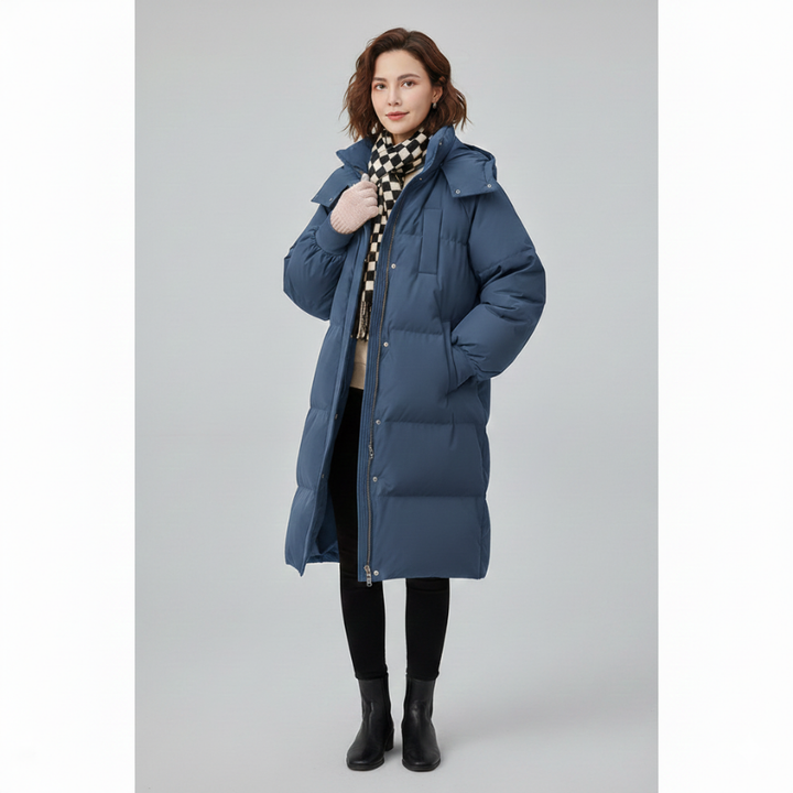 GIGATY - Classic Hooded Long Puffer Coat