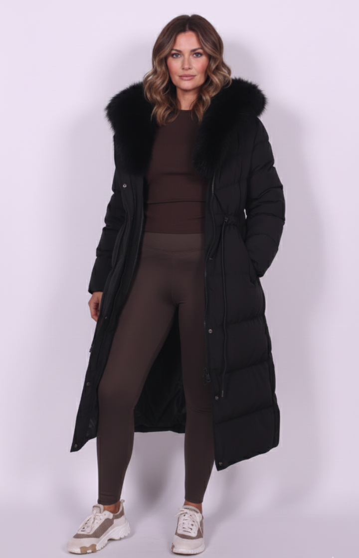 Elena – Fur Hooded Puffer Coat
