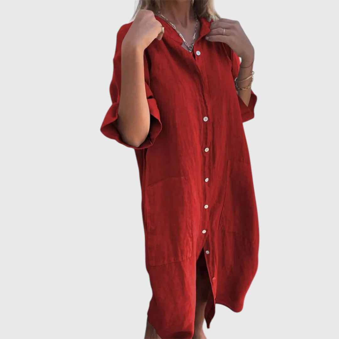 Jayne - Graceful Shirt Dress