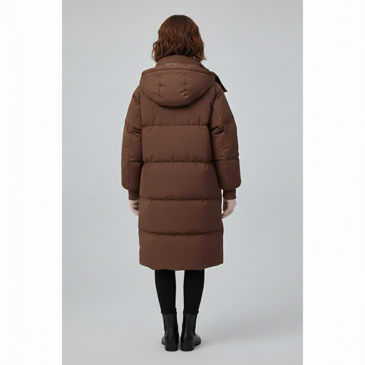 GIGATY - Classic Hooded Long Puffer Coat