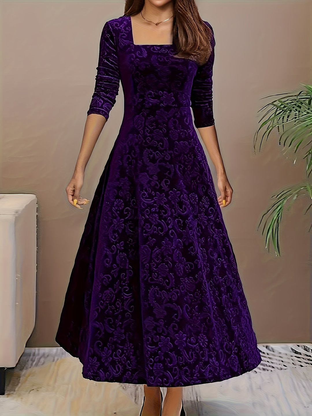 Clarissa | Holiday Velvet Dress
