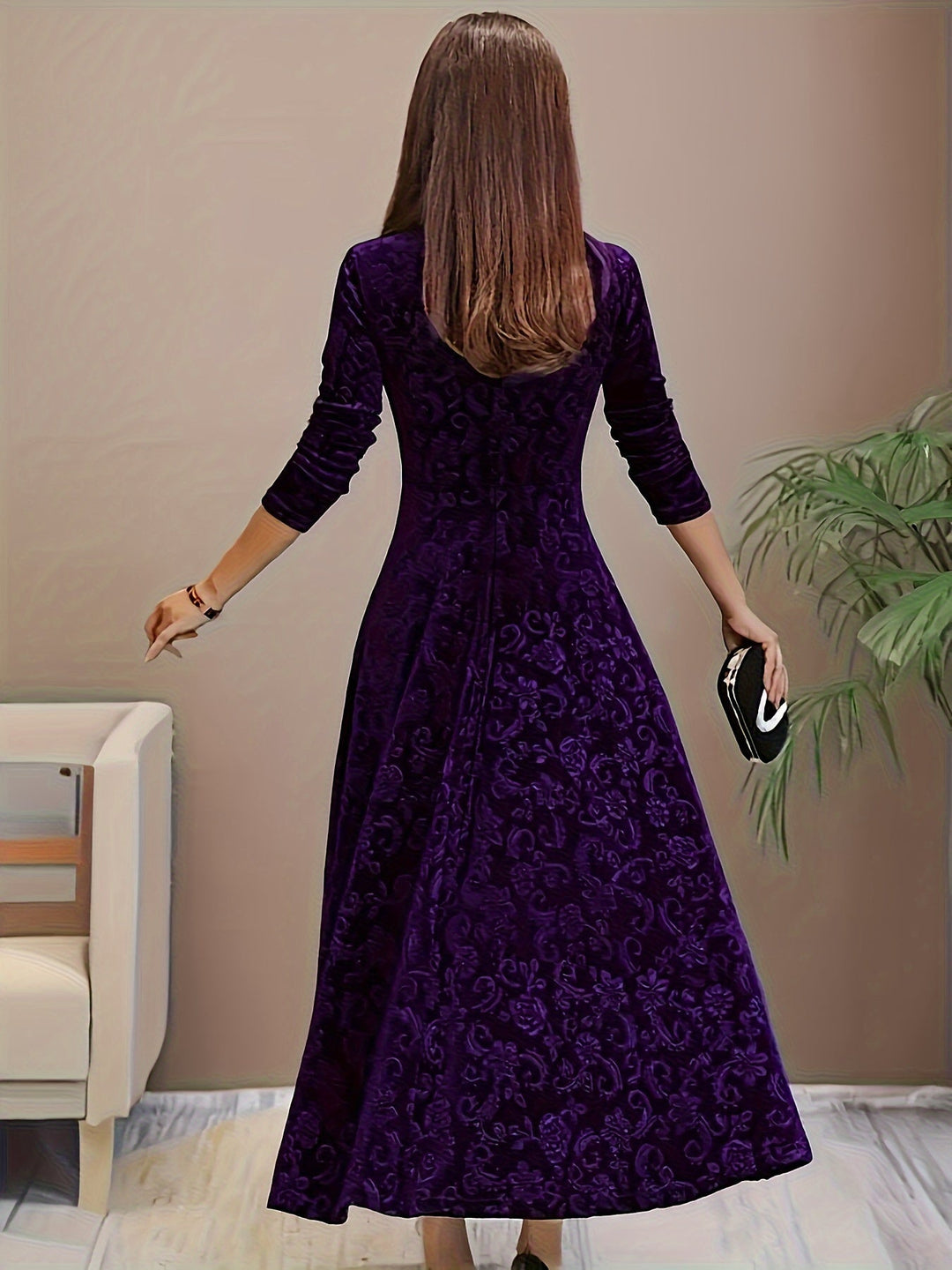 Clarissa | Holiday Velvet Dress