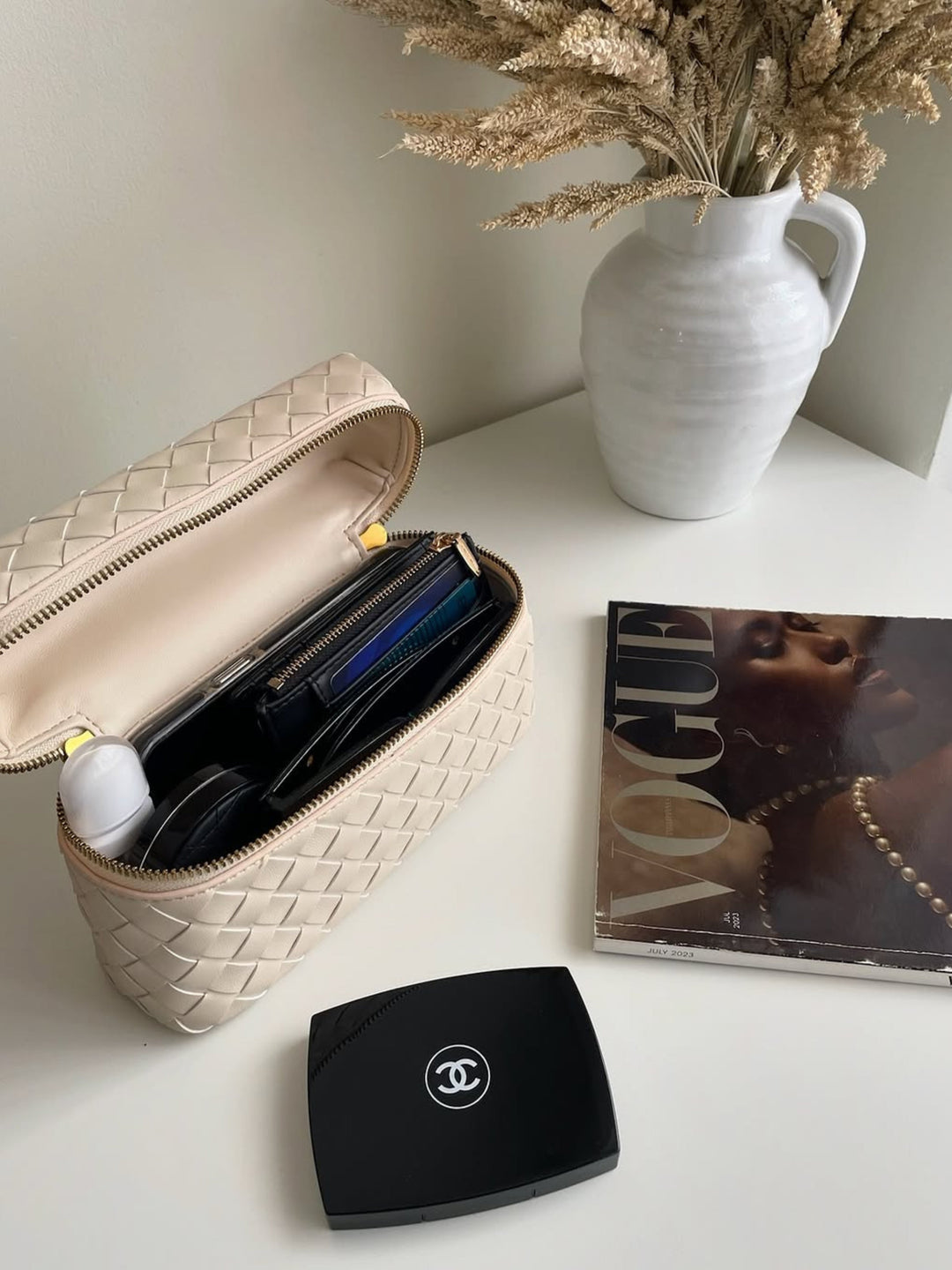 Juliette | Polished Structured Woven Bag