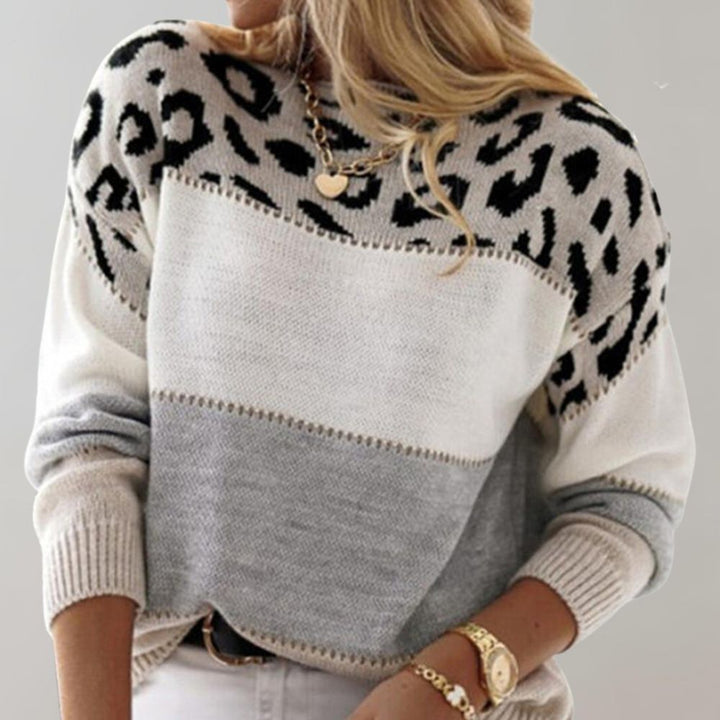 Kaley - Leopard Print Casual Sweater