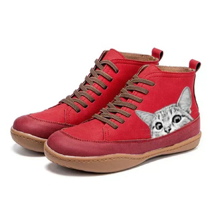 Mirie - Elegant Ankle Boots for Cat Lovers
