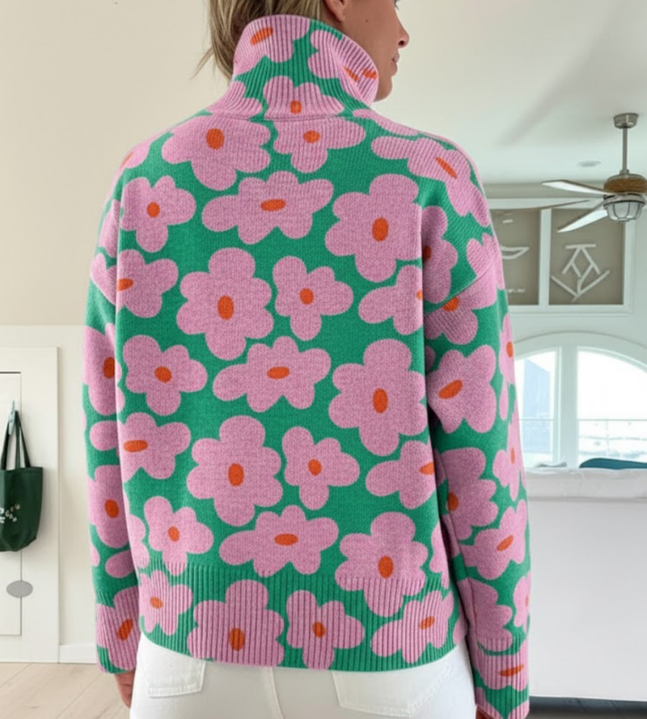 Aspen | Floral Knit Sweater