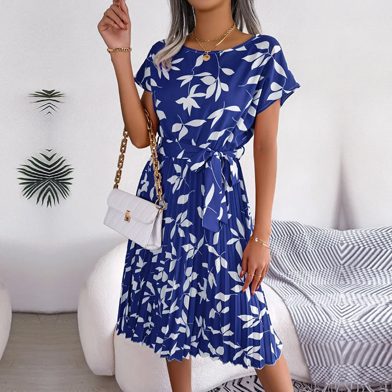 Zoe - Floral Print Wrap Midi Dress