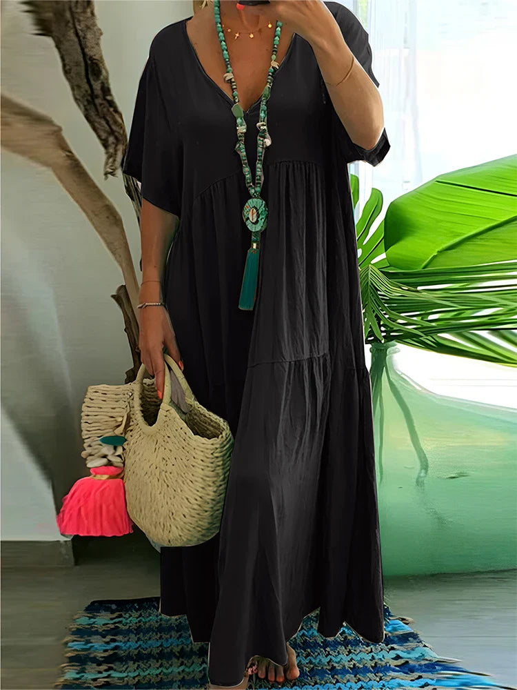 Lorna - Elegant Tummy Covering Maxi Dress