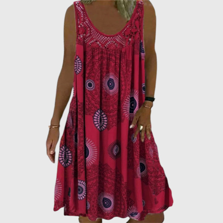 Stephanie - Ladies Sleeveless Comfortable Mini Dress