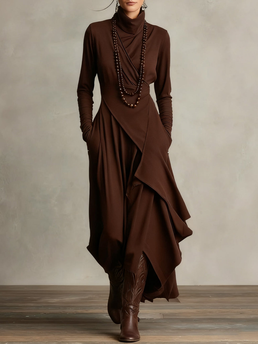 Tanya | High-neck Maxi Dress