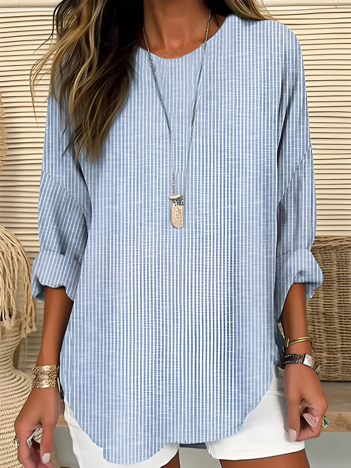 Ria - Trendy Striped Blouse