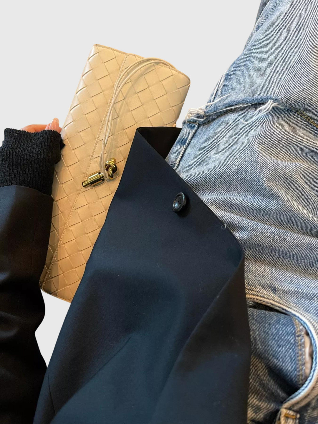 Camila | Luxe Slim Woven Clutch