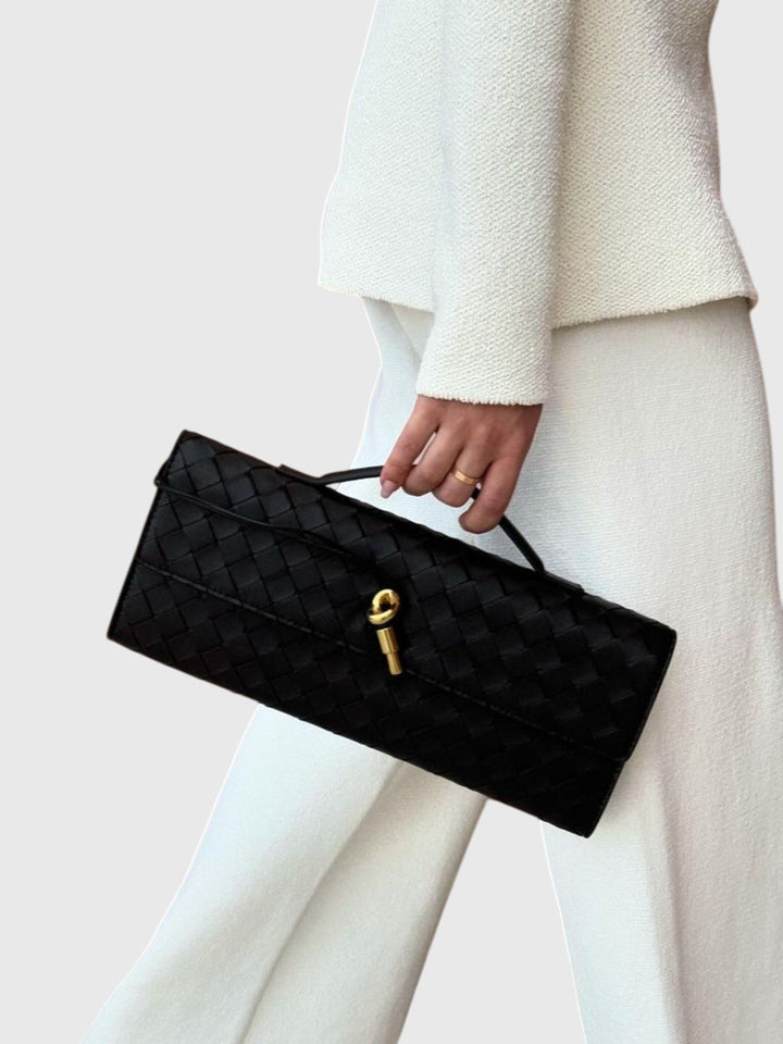 Camila | Luxe Slim Woven Clutch