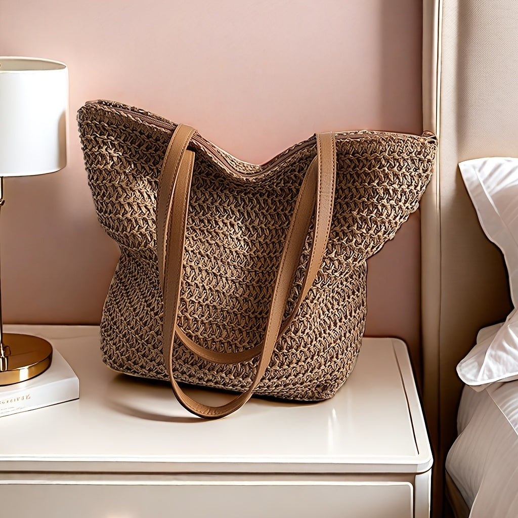 Chic Straw Woven Handbag