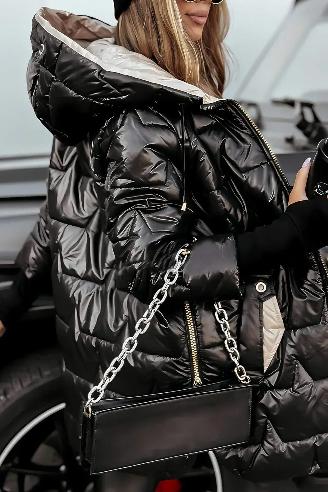 Leviana - Long Quilted Jacket