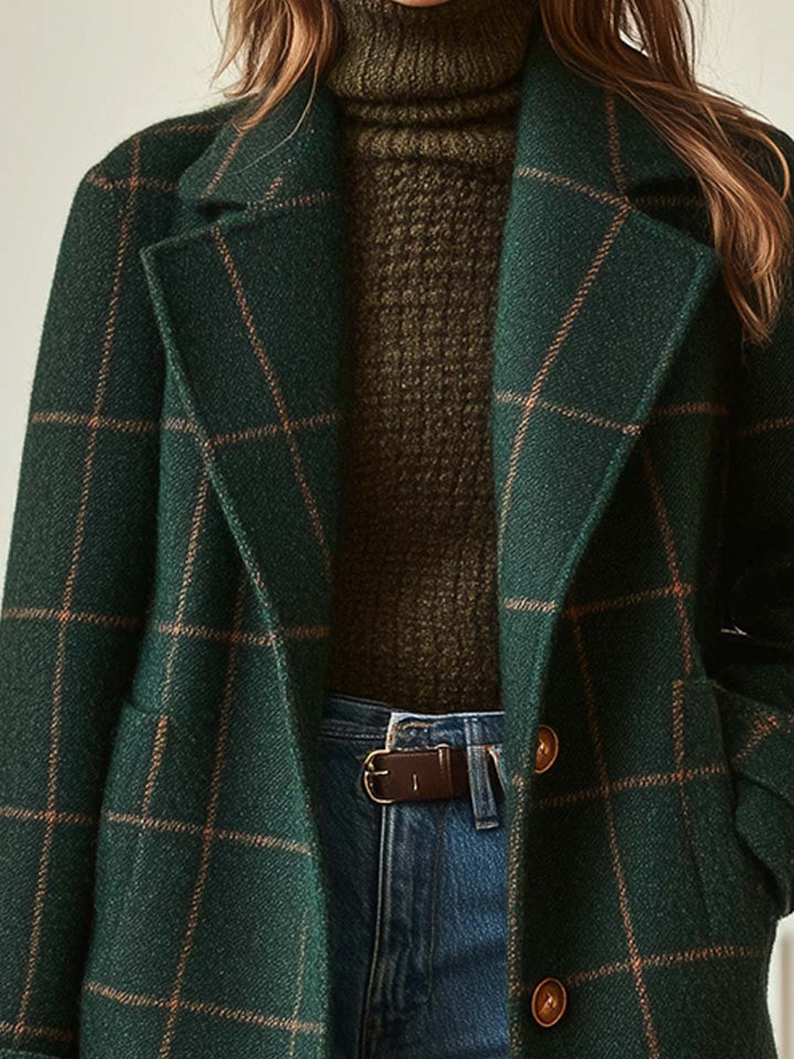 Lisa | Cambridge Wool Check Coat