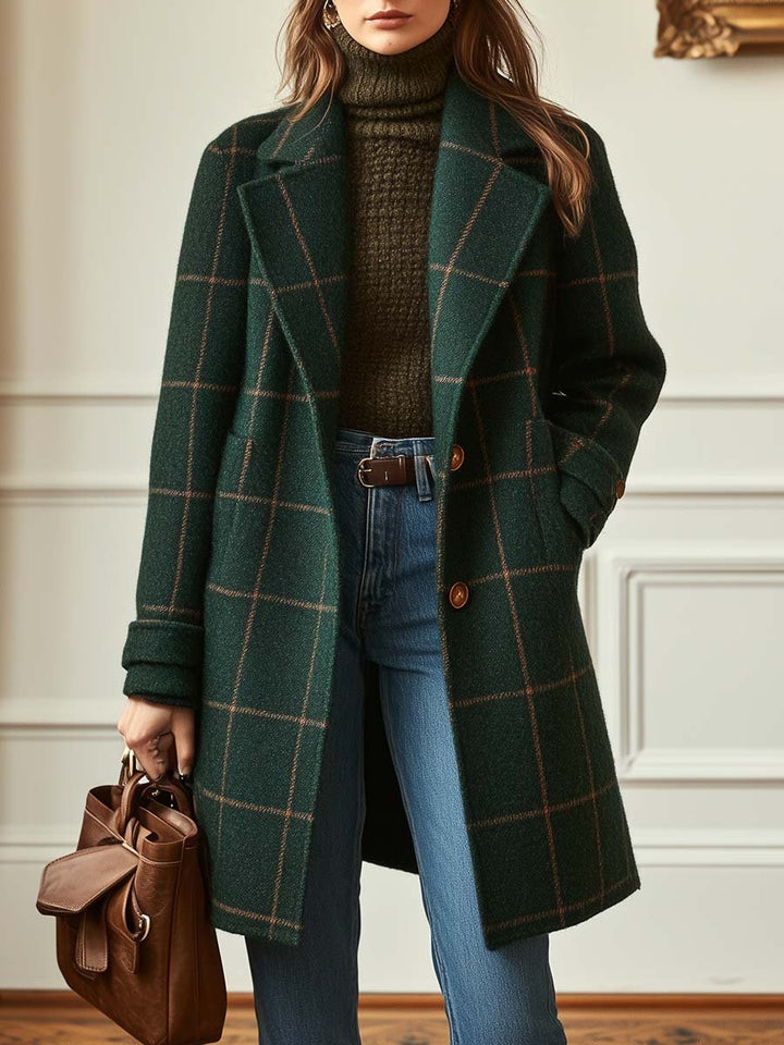 Lisa | Cambridge Wool Check Coat