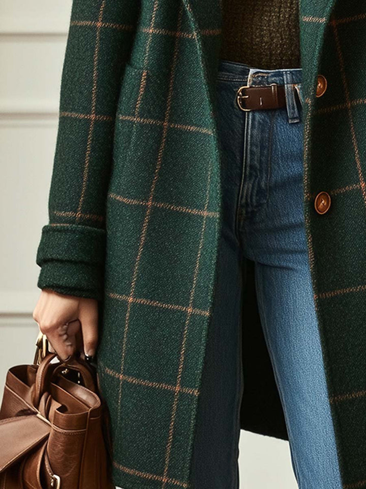 Lisa | Cambridge Wool Check Coat